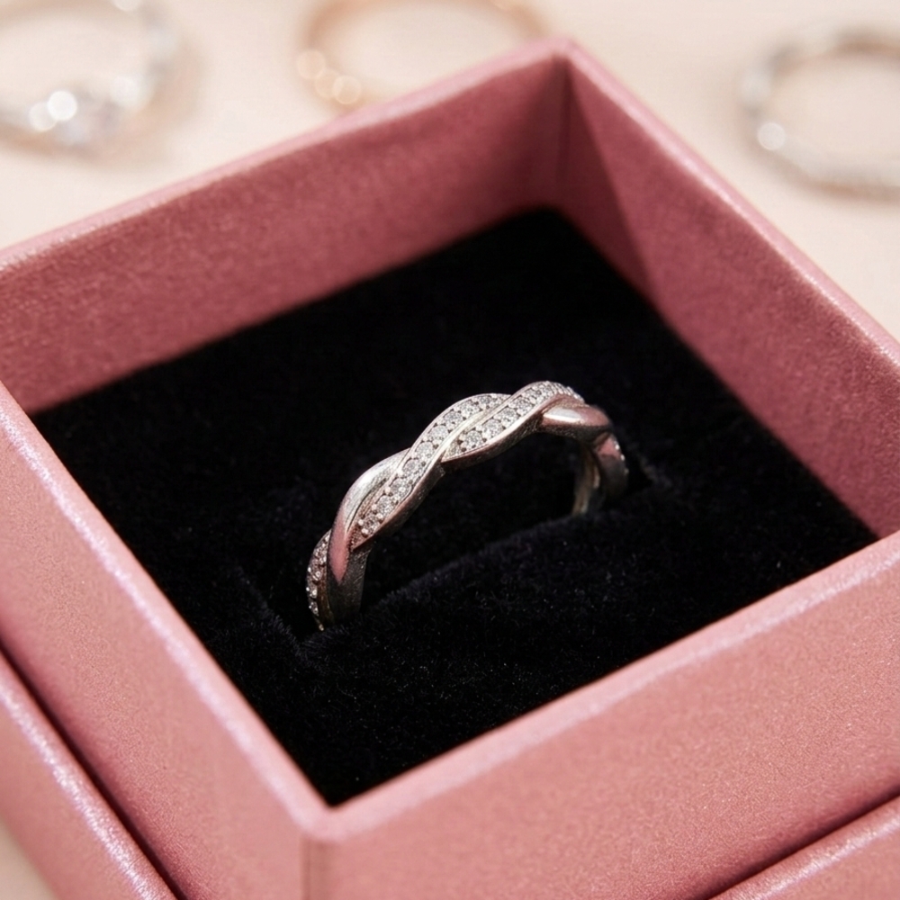 Elegant Sterling Silver Braided Ring